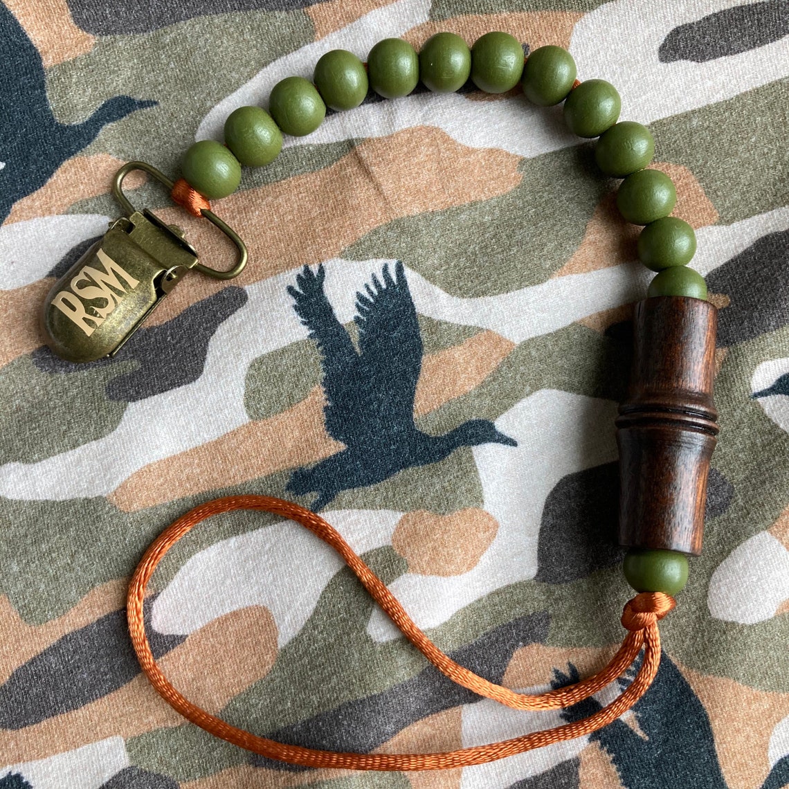 Duck Call Pacifier Clip Etsy