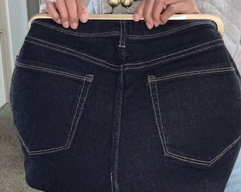 Dark Denim Giant Kisslock Bag