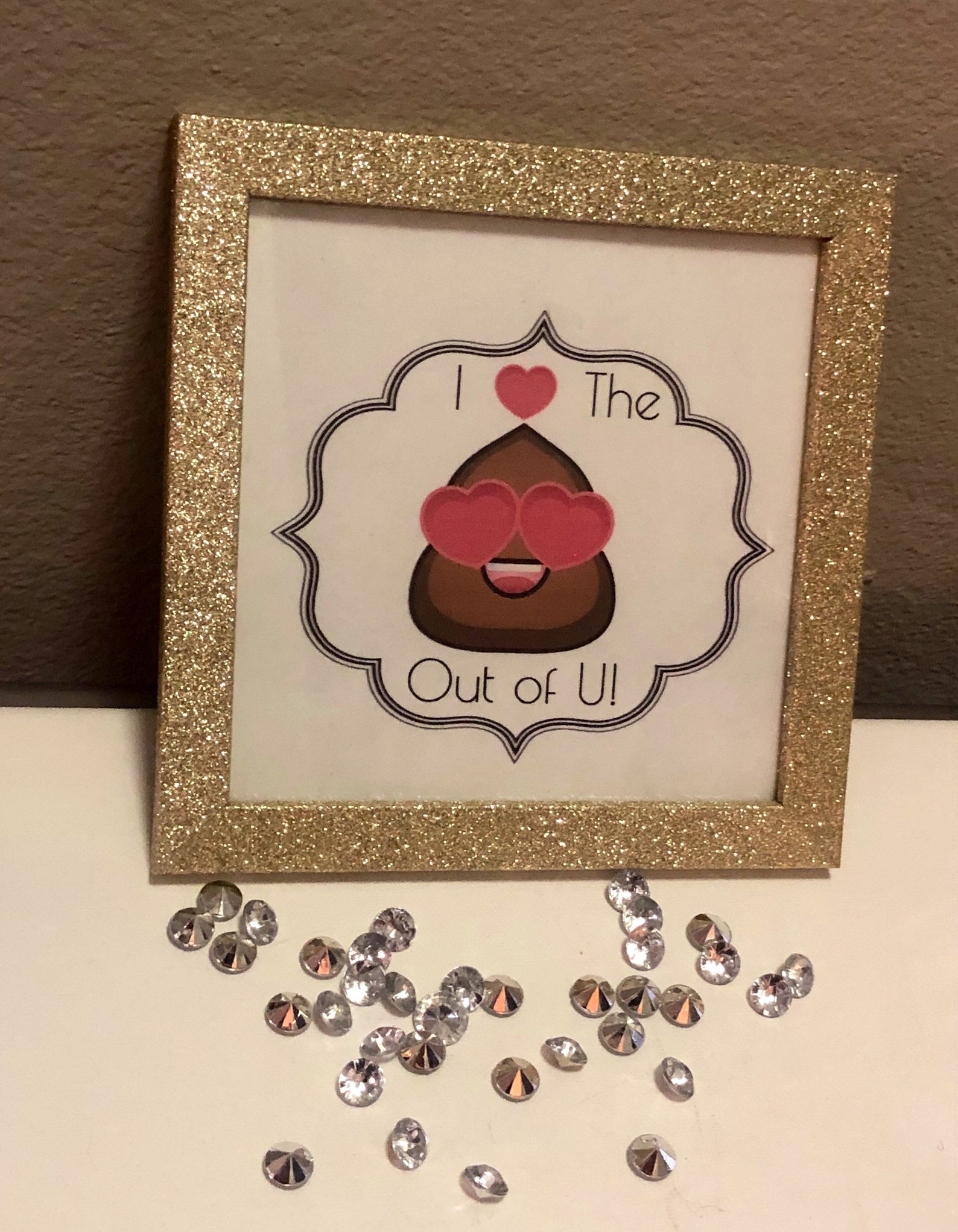 Funny Poop Emoji Picture Frame Etsy funny-poop-emoji-picture-frame-etsy