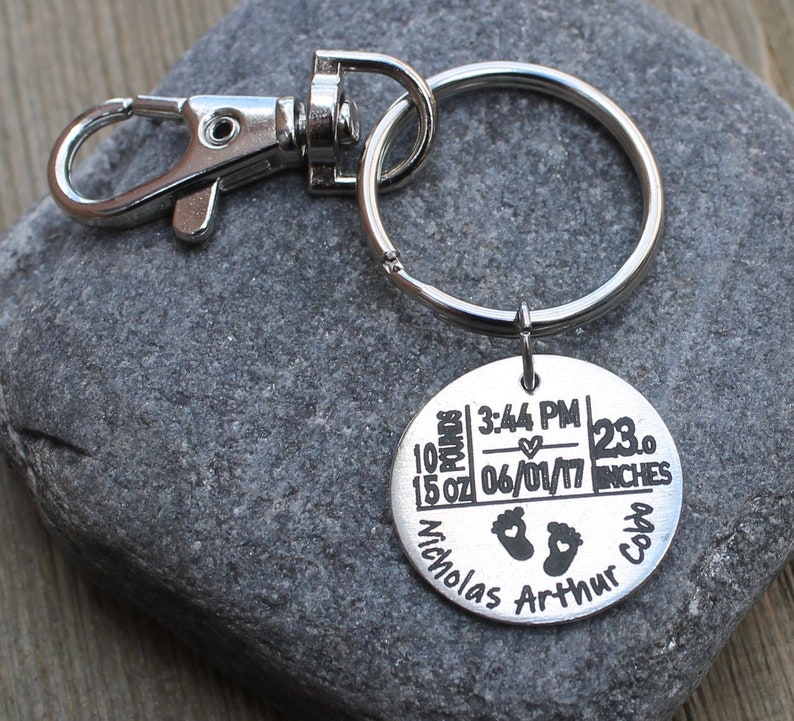 New Mom Keychain New Mom Gift Baby Arrival Keychain New Etsy