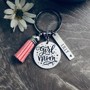 Girl Mom Key Fob