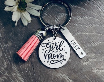 Girl Mom Key Fob