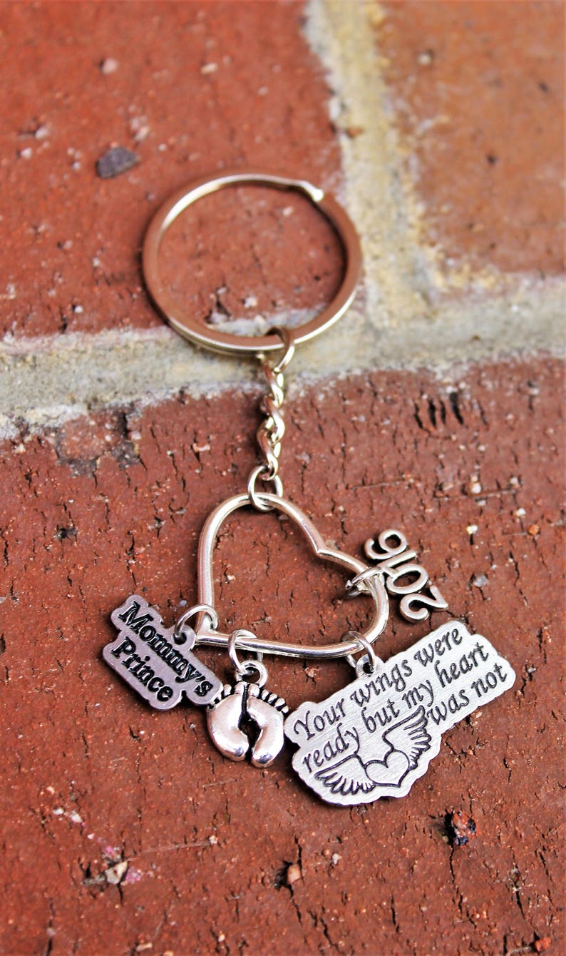 Charm Keychain Memorial Keepsake Personalized Accessories Etsy