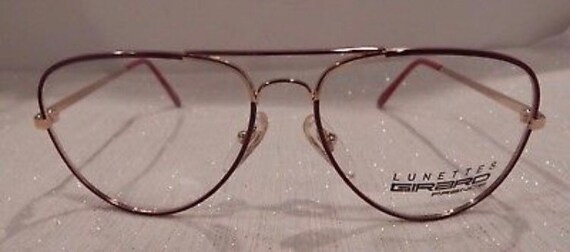 Vintage Eyeglasses  aviators 1980's Girard made i… - image 5