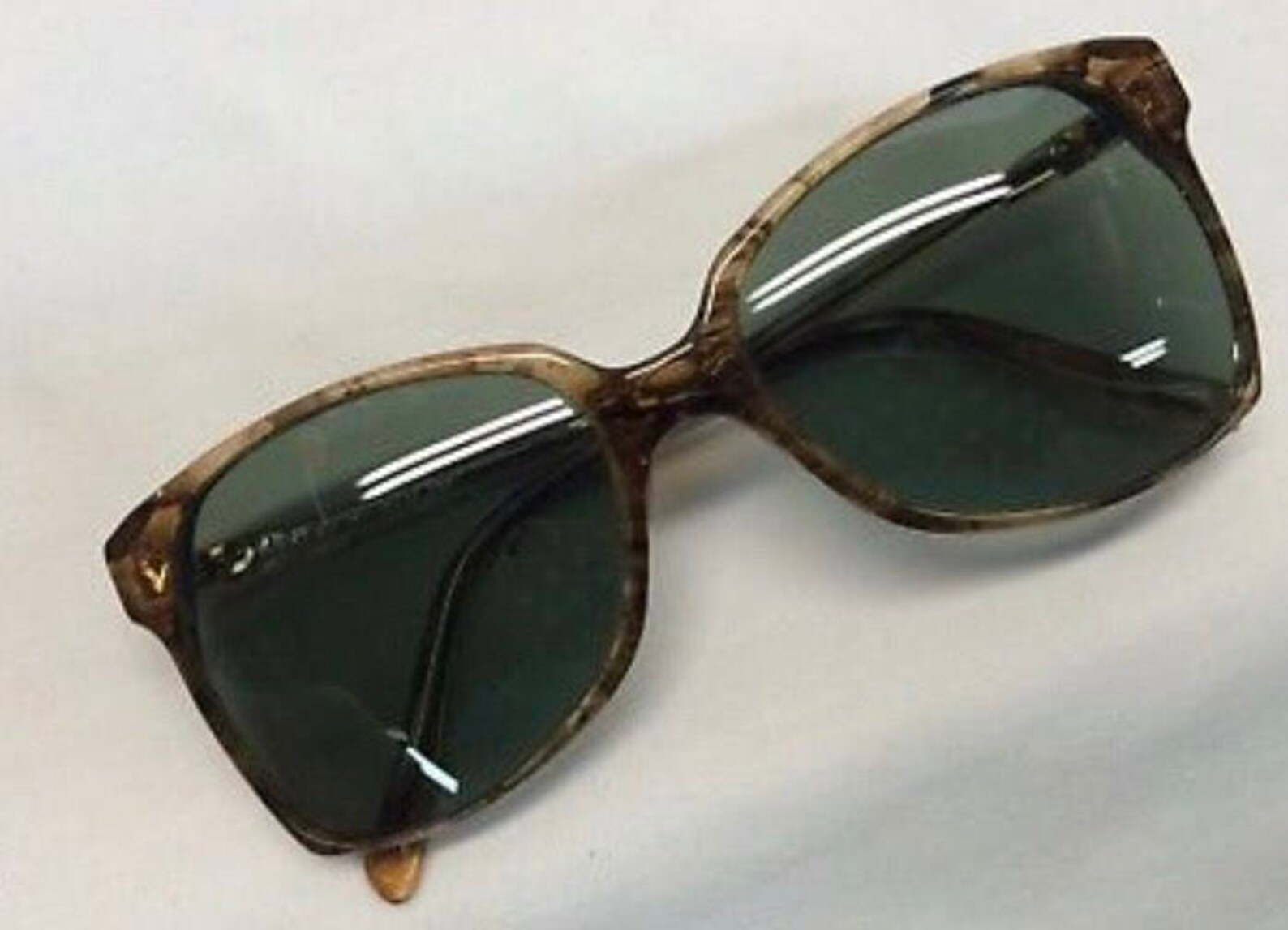Original Vintage Sunglasses Brown Fairfield Made in the USA 1980's