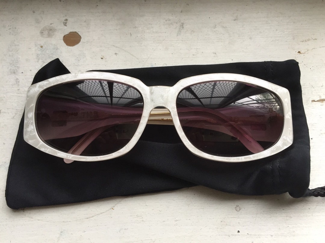 Vintage Ultra France Lido Sunglasses in Black, 1980’s Vintage Sunglasses VINTAGE ULTRA LIDO RARE UNIQUE HANDMADE SUNGLASSES BLACK  main image 3