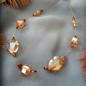 Austrian crystal neck raz necklace