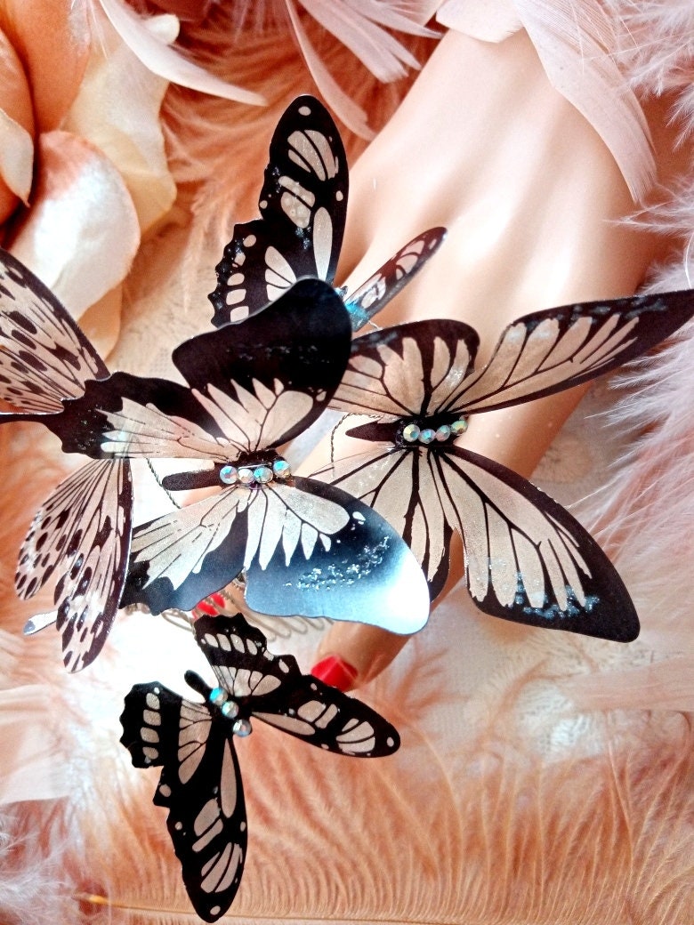 Elastique à cheveux bijou Grand Papillon – Eclats de Cristal