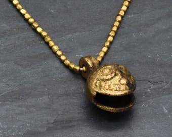 Collier Cobra | serpent avec cloche | Laiton