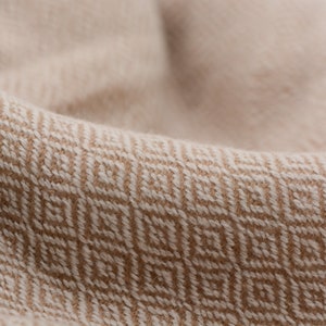 Luxury cashmere blanket | 140x250cm | Blanket DIAMOND ROSE made of 100% cashmere | cuddly soft & large | Rose beige