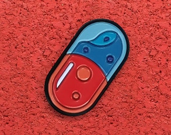 Capsule, Soft Enamel Brass Lapel Pin