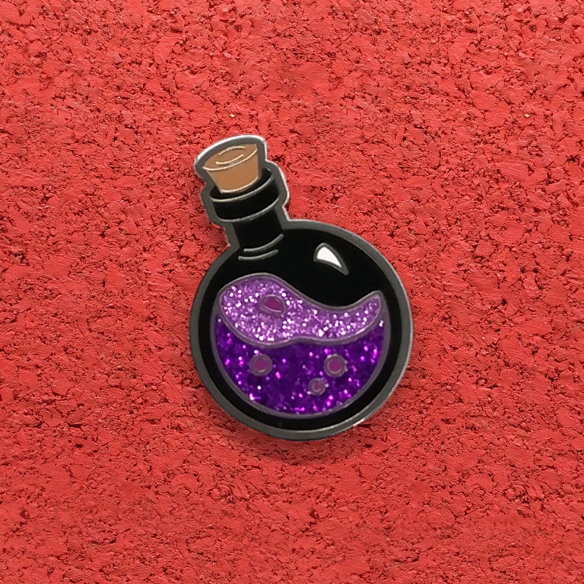 Mega Potion of Mind Control, Hard Enamel Brass Lapel Pin