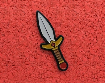 Helden Dolch, weiche Emaille Messing Anstecknadel