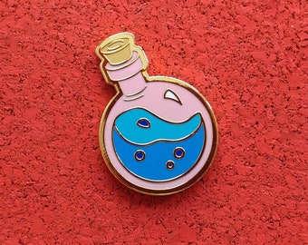 Tonic of Magical Energy, Hard Enamel Brass Lapel Pin