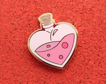 Remedy for a Lonely Heart, Hard Enamel Brass Lapel Pin