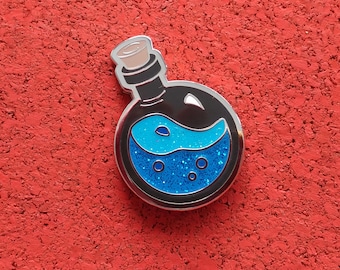 Mega Potion of Mana, Hard Enamel Brass Lapel Pin