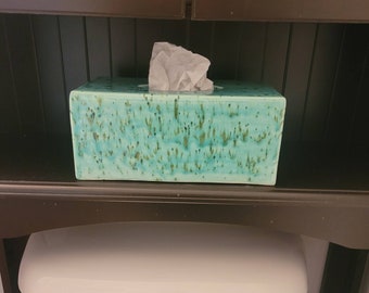 Rectangle Tissue Box Cover Made to order Handmade Ceramics Pottery (many colors available)