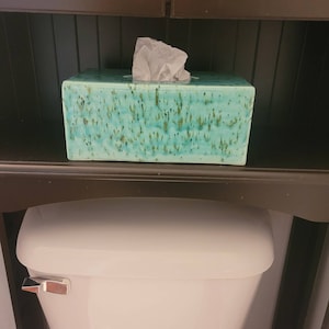Rectangle Tissue Box Cover Made to order Handmade Ceramics Pottery (many colors available)