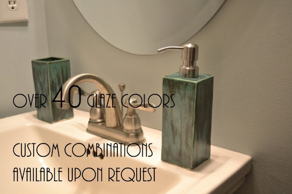 Medium Ceramic Soap Lotion Dispenser Made to Order Handmade Refillable Custom Glazing
