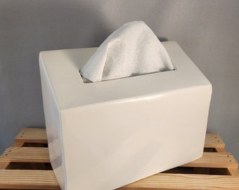 Hand Towel Box Cover Holder Made to order Handmade Ceramics Pottery (many colors available)