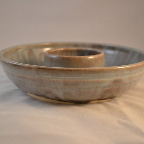 Stoneware Chip and Dip Etsy