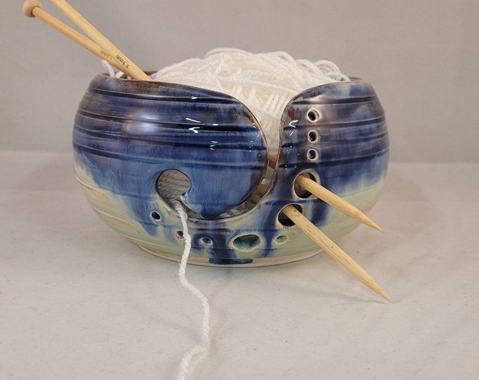 Yarn Bowl ~ Handmade ~ Ceramic ~ Pottery (many colors available) Made to order