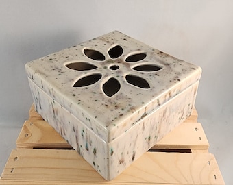 Mosquito Coil Incense Burner Box Handmade Ceramic Pottery MTO