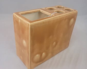 歯ブラシ・歯磨き粉ホルダー オーダーメイド 手作り陶器 陶器（複数色あり）