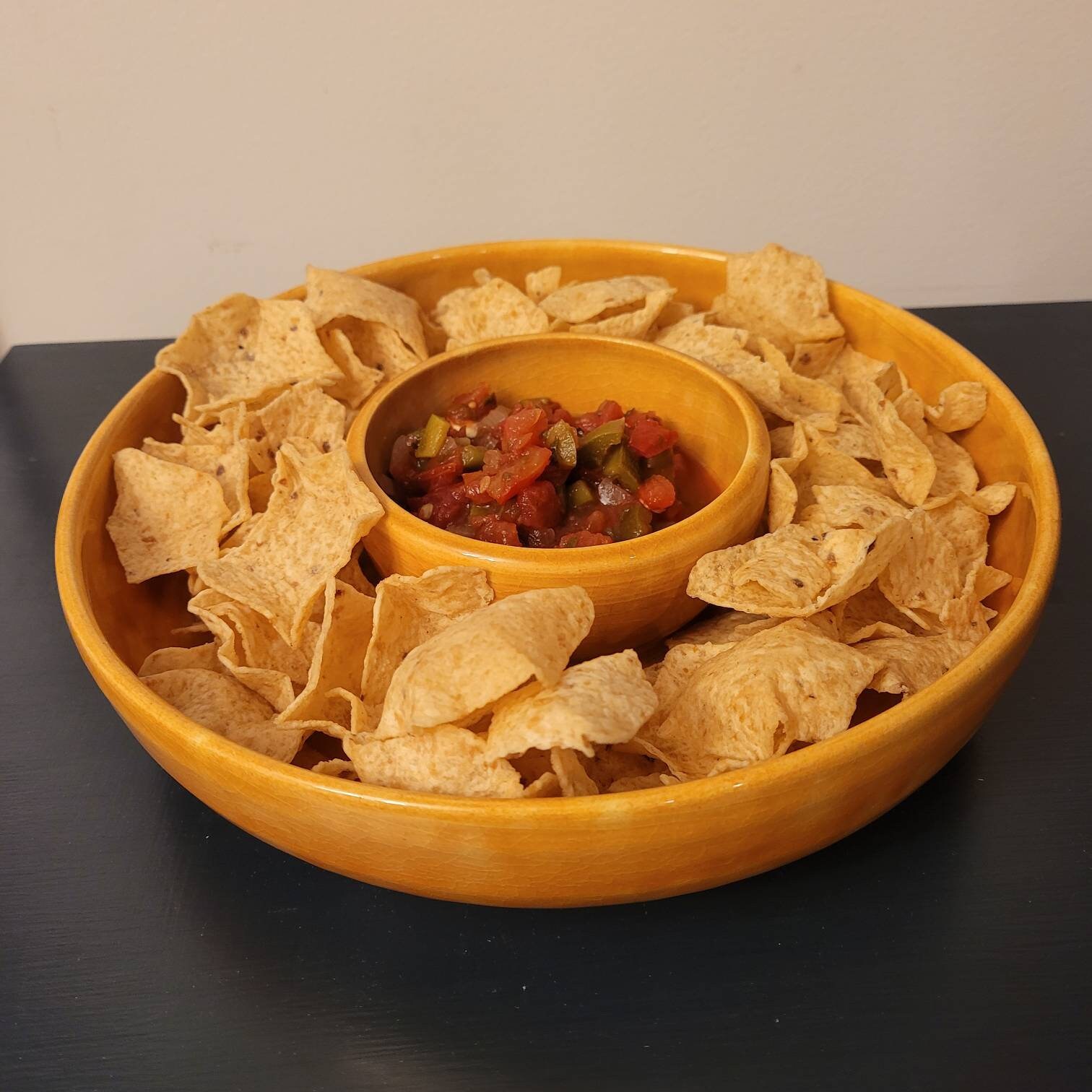 Ceramic Chip and Dip Tray Plate Appetizer Serving Dish Warm Etsy