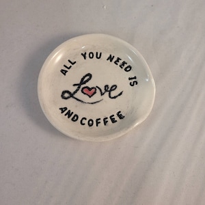 Coffee Spoon Rest Handmade Ceramic Pottery (many colors available)