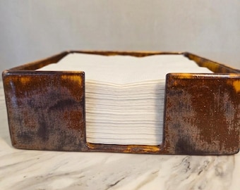 Keramik Serviettenhalter Tablett ~ Made to Order Handgefertigte Benutzerdefinierte Verglasung