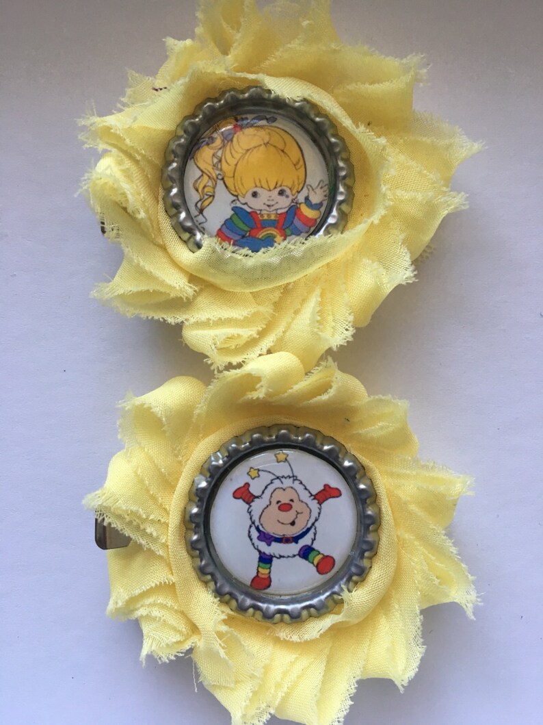Rainbow Brite Hair Clip Party Favor Hair Accessory Etsy