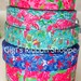 5 Yards Mixed Lilly Fabric Inspired Grosgrain Ribbon |5 Separate 1 Yard Lengths Each 7/8" | Tropical Ribbon