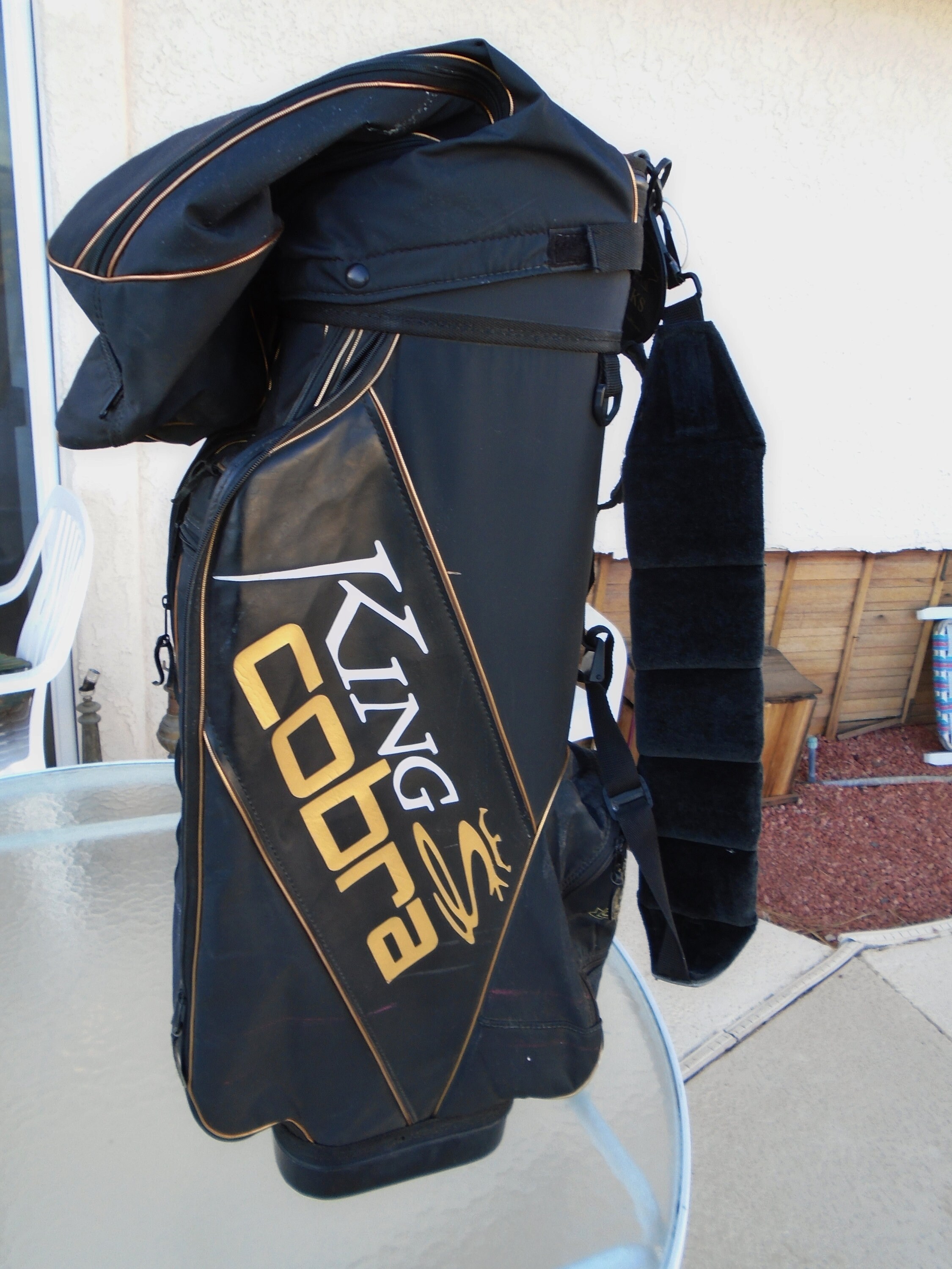 Pre owned King Cobra Yellow and Black Golf Pro Staff Bag w/ Etsy