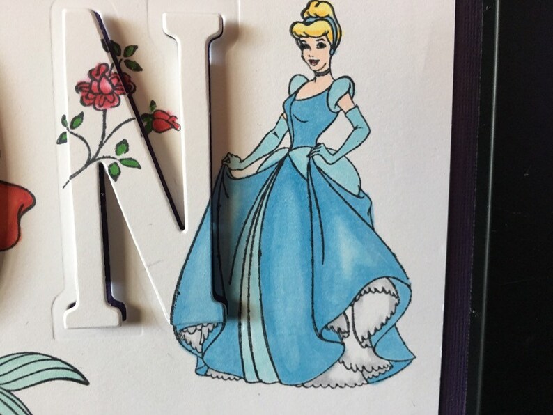 Princess Personalized Wall Art Personalized Home Décor Child Etsy