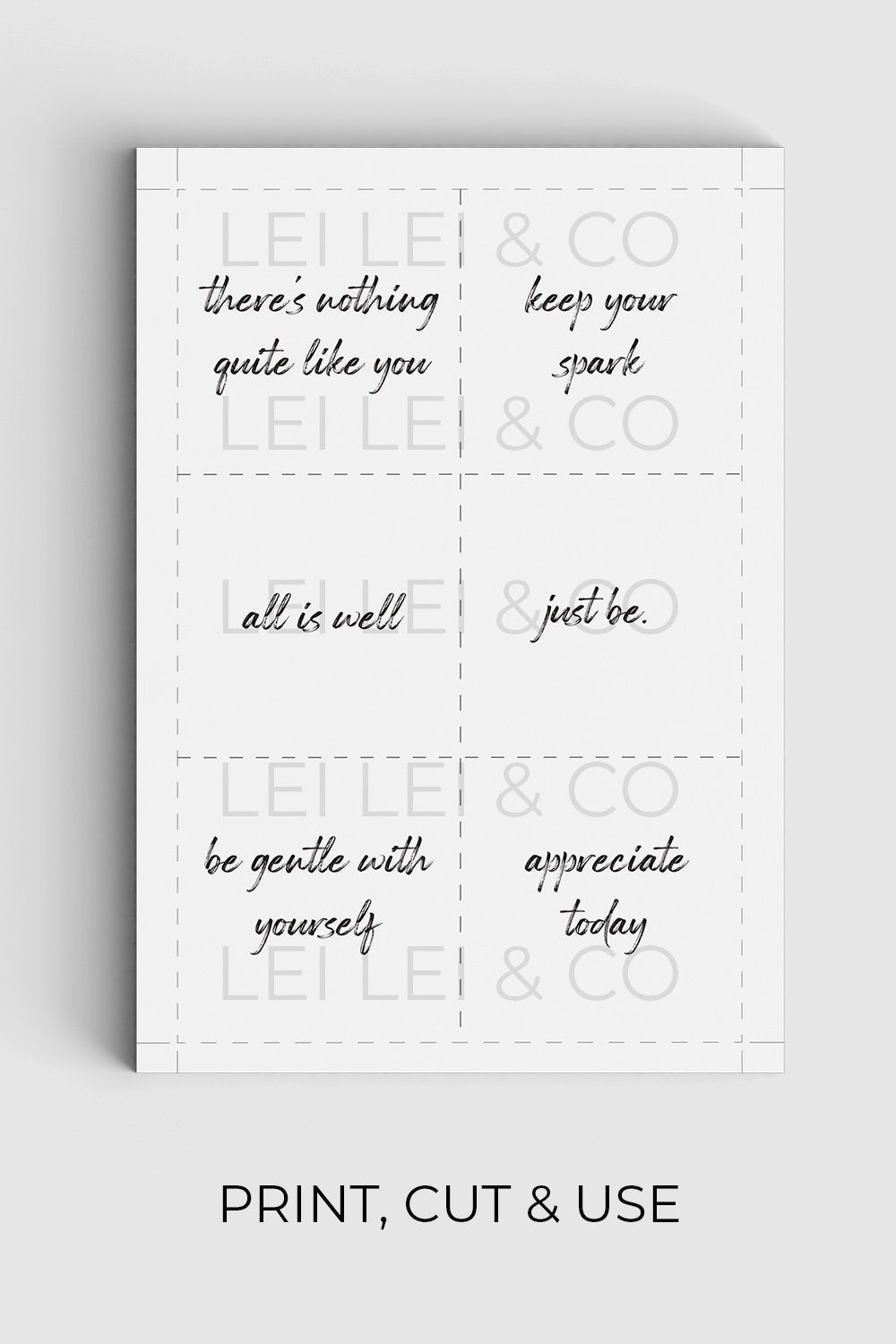 printable planner cards journal cards printable quote