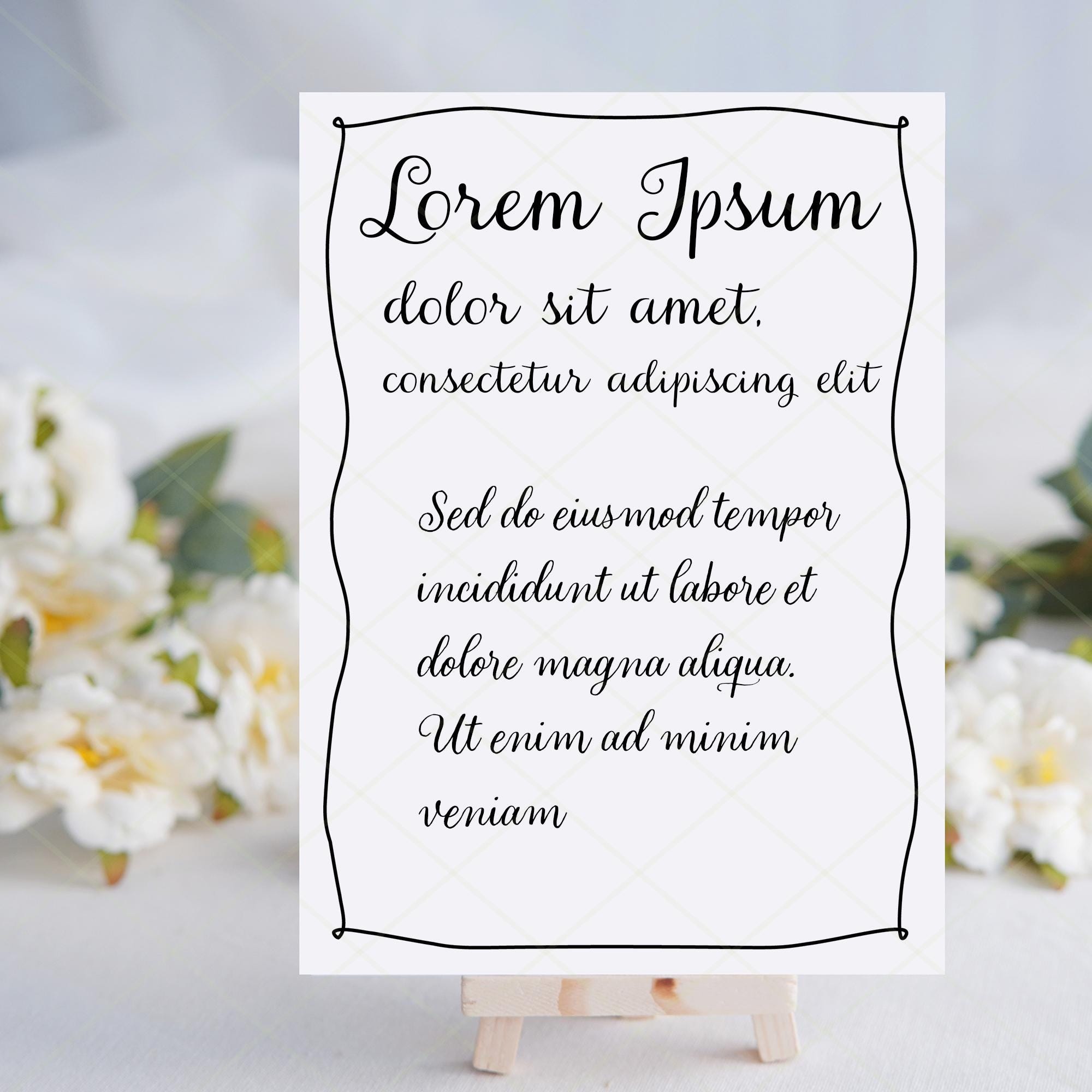 Invitation Card Border SVG, Wedding Invitation Border Whimsical Border ...