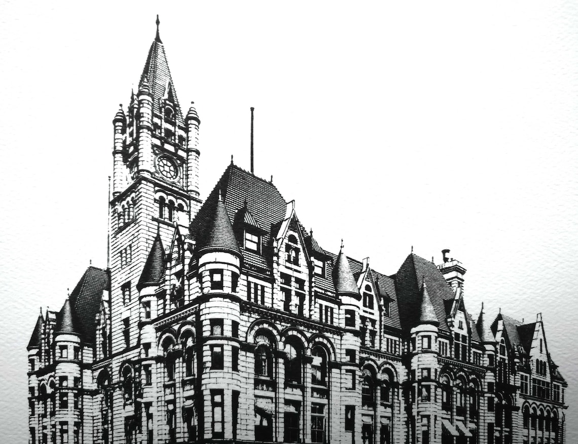 US Post Office Historical St Paul MN Architecture Etsy