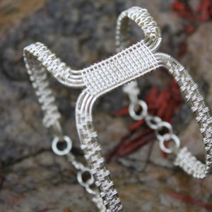 PDF Tutorial, wire weave Art Deco bracelet PDF tutorial, wire weave pattern, bracelet tutorial