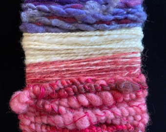 Textured Yarn, Art Yarn, Corespun handspun weaver packs