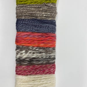 Textured Yarn, Art Yarn, Corespun handspun weaver packs