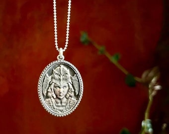 Warrior Queen Pallas Athene 925 Sterling Silver Necklace