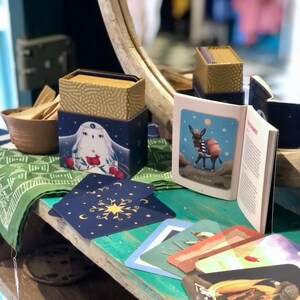 Faunabelle Tarot sold by author. Animal tarot deck. Tarot deck for Children. Color Guidebook. bild 6