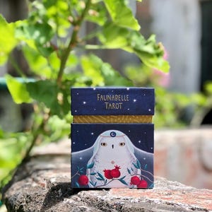 Faunabelle Tarot sold by author. Animal tarot deck. Tarot deck for Children. Color Guidebook. bild 5