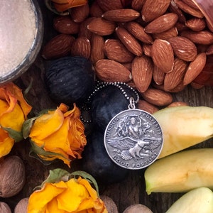 Jupiter Talisman for prosperity, good fortune and wisdom. Double sided with seals and gem on back. Comes with consecration instructions
