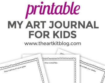 Printable Art Journal for Kids // 65 Pages of Fun Drawing Prompts // Encourages Creativity, Design, Engineering, STEAM