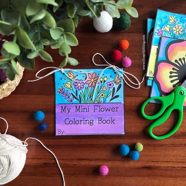 Mini Coloring Book - Etsy