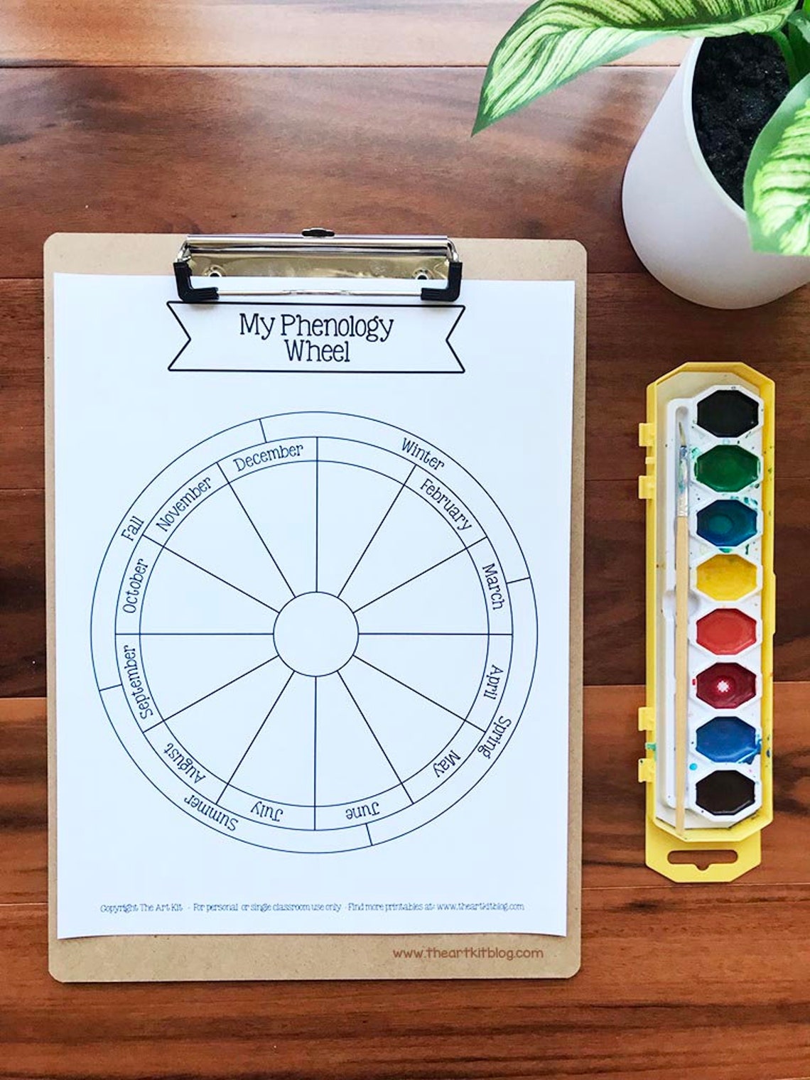 Monthly Phenology Wheel Printable Template Nature Journaling - Etsy
