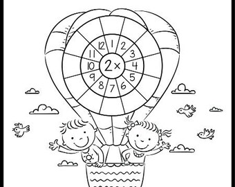 Multiplication Coloring Pages Worksheets 0-12 - Waldorf - Montessori Learning - Printable - Homeschooling - Math - Supplemental Worksheets