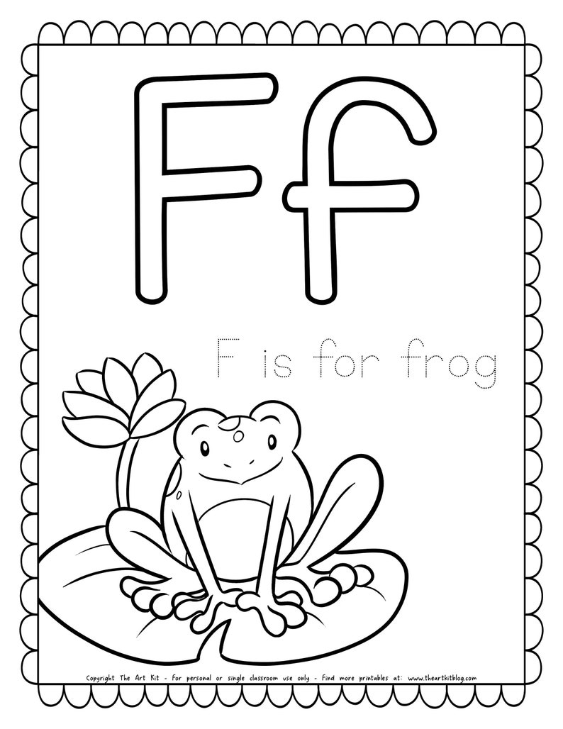 Spring Alphabet Coloring Book, 27 Pages to Color, PRINTABLE for kids, Learning the letters, Seasonal Worksheets image 7